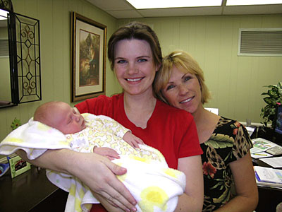 James, his mother and his Grandmother Ellis