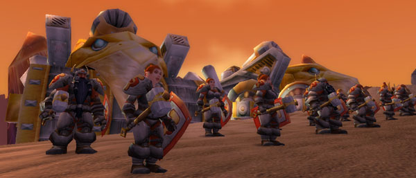 Dwarven soldiers in formation