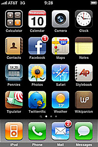 Main screen of my iPhone