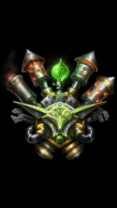World of Warcraft - Goblin Crest iPhone 5 wallpaper